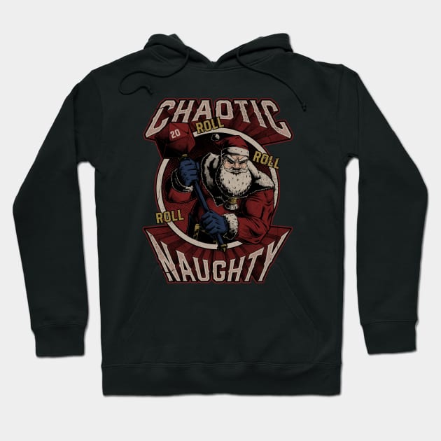 RPG - Christmas Santa Alignment - Chaotic Naughty Hoodie by The Inked Smith